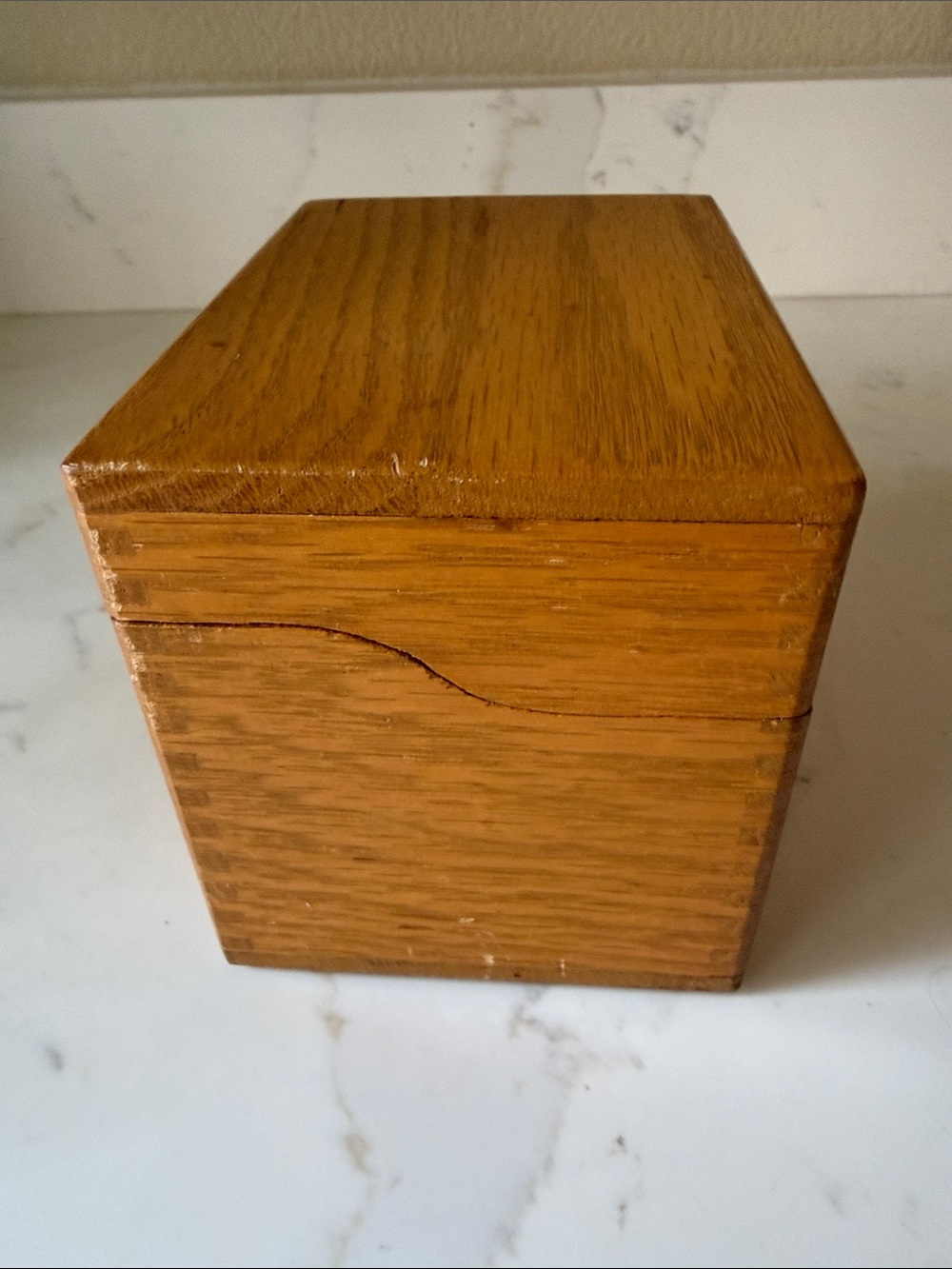Vintage Wooden Recipe Box 60’s with handwritten recipes - Picture 5 of 9